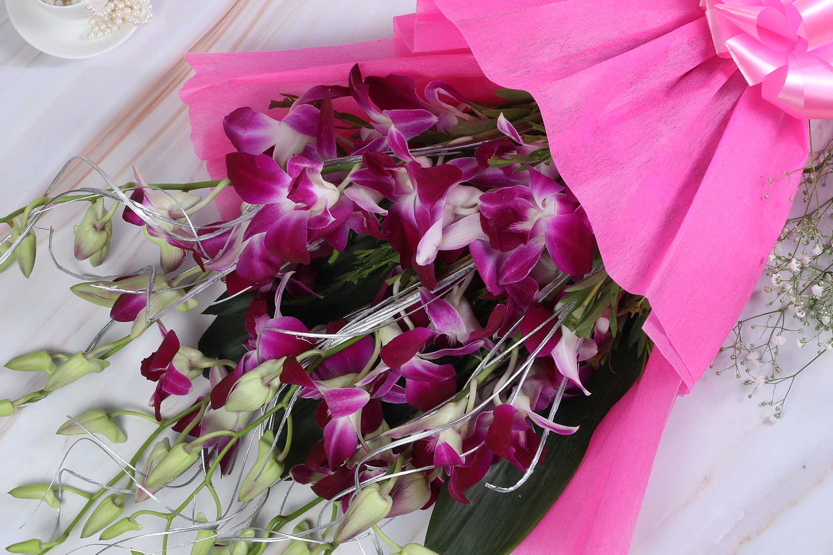Bouque of Purple Orchid - Order Online Send Now