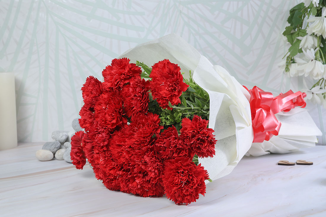 Kiss Me Carnations Send Now