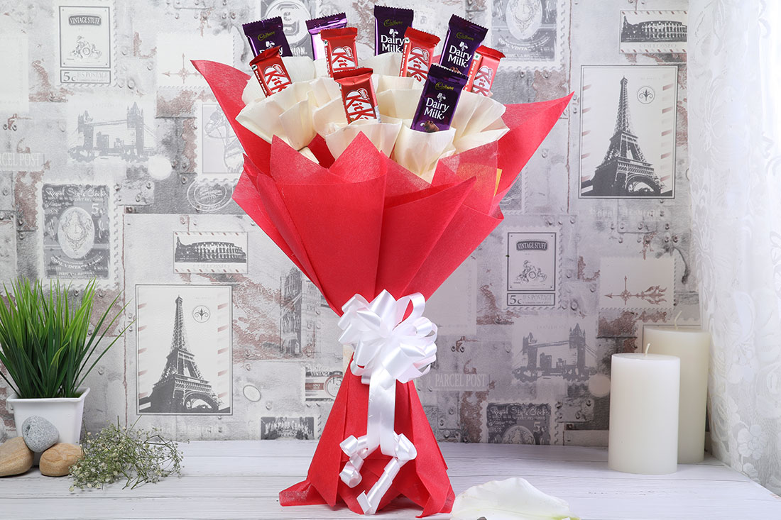 Buy Dairy milk and kitkat bouquet