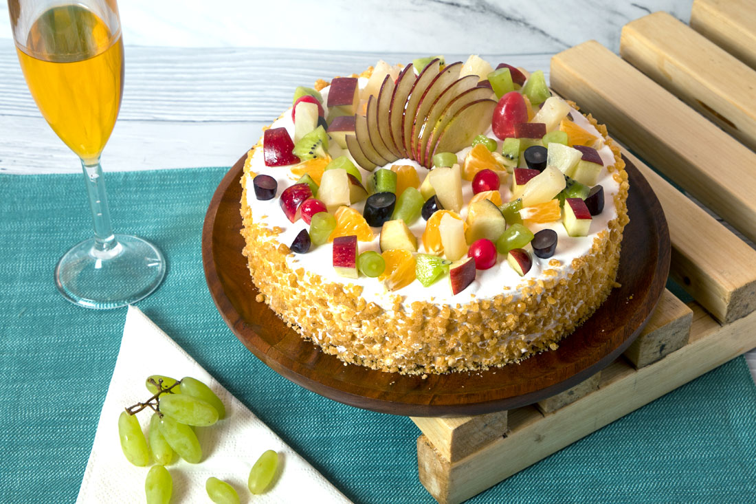 Send Order Butterscotch Fruit Cake from Best Cake Shop Online