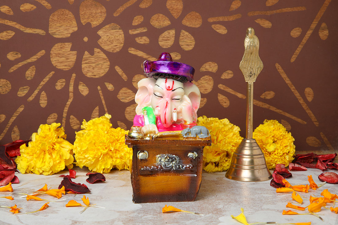 Colorful Ganesha Idol Send Now