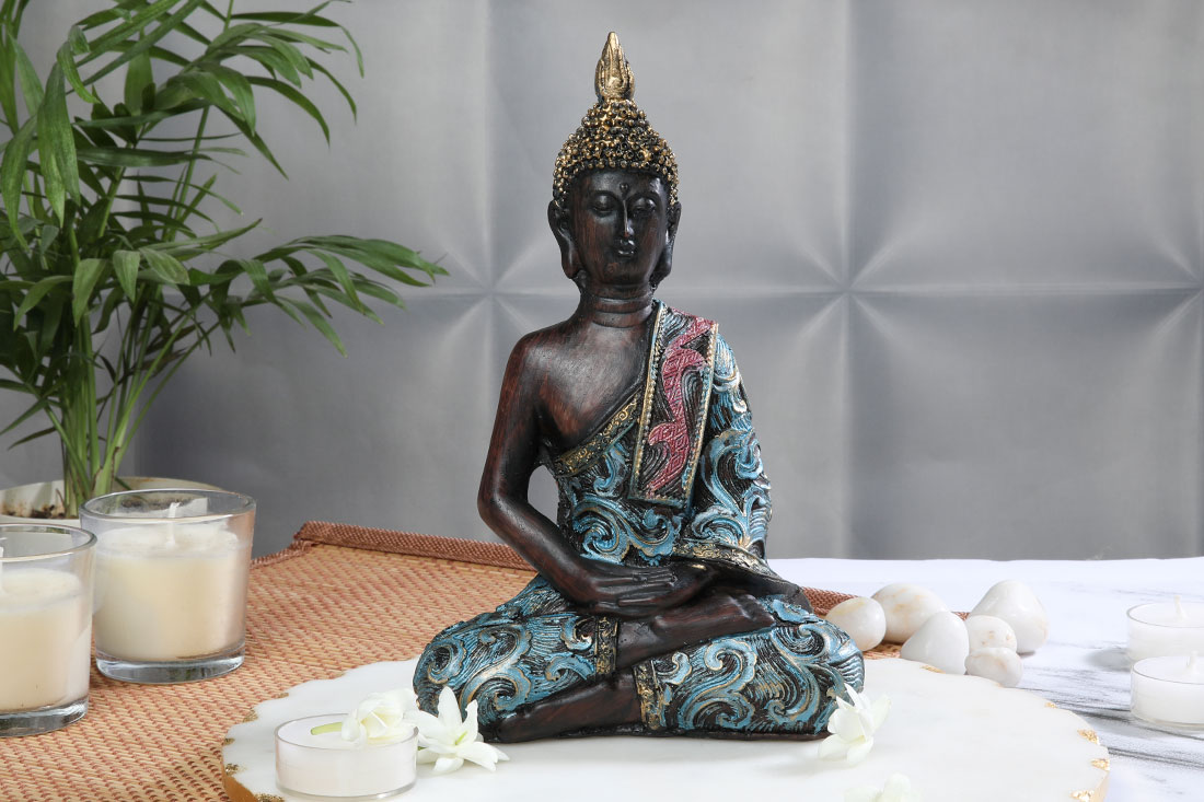 Crowned Lord Buddha Statue Send Now