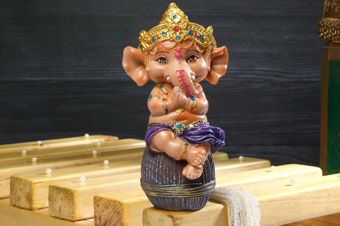 Buy Laughing baby ganesha idol Gift Online at ₹689