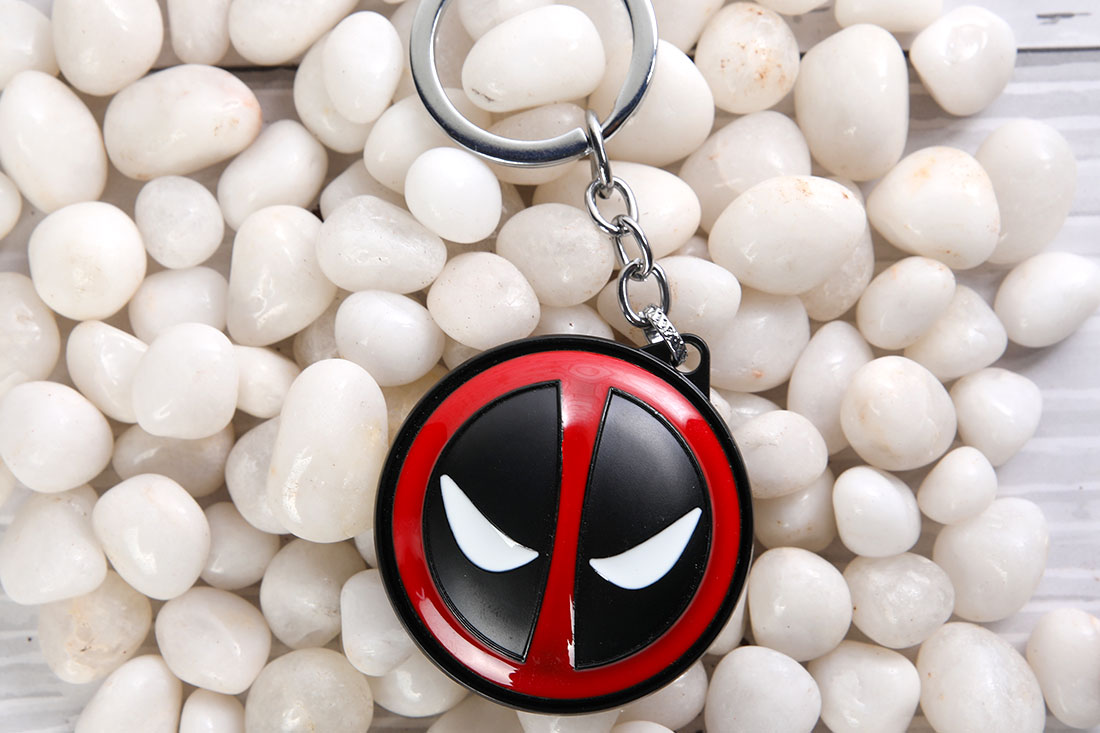 Deadpool Face Keychain