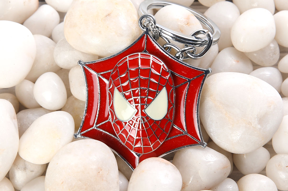 Metallic Spiderman Keychain