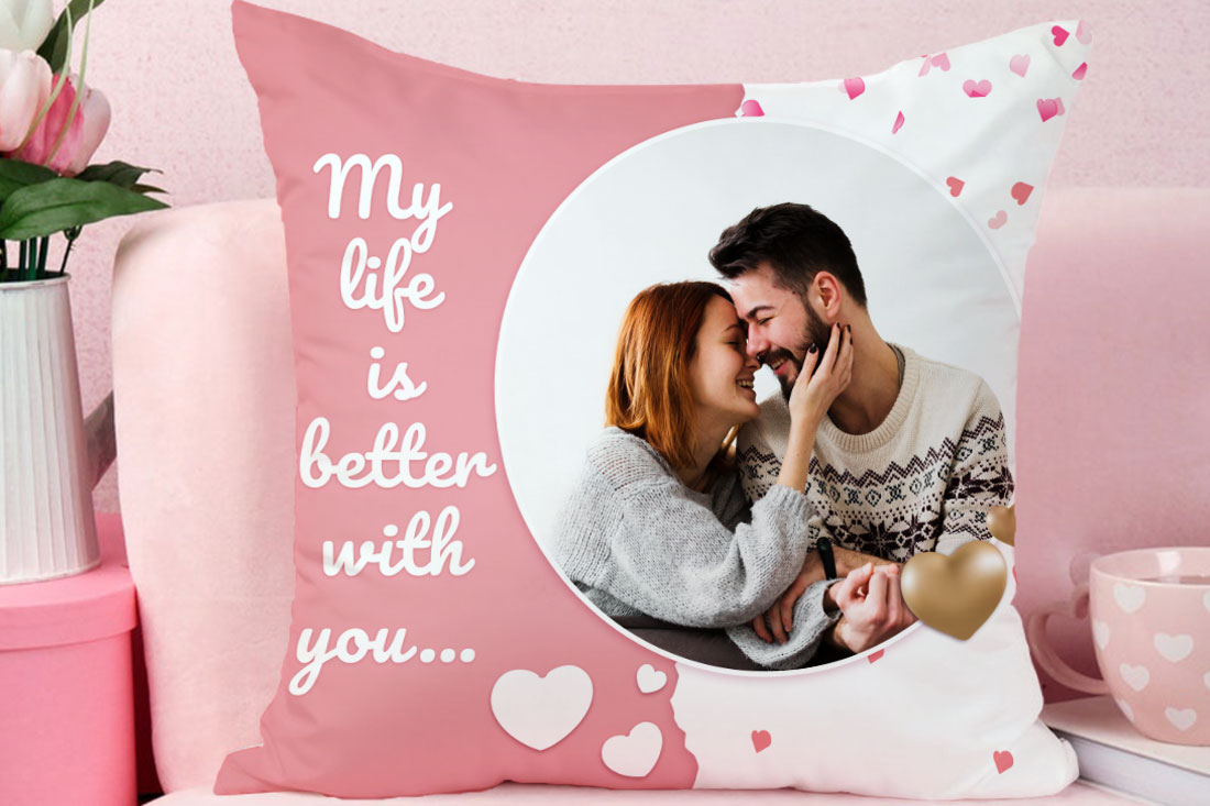 Send Cozy Personalized Cushion Online