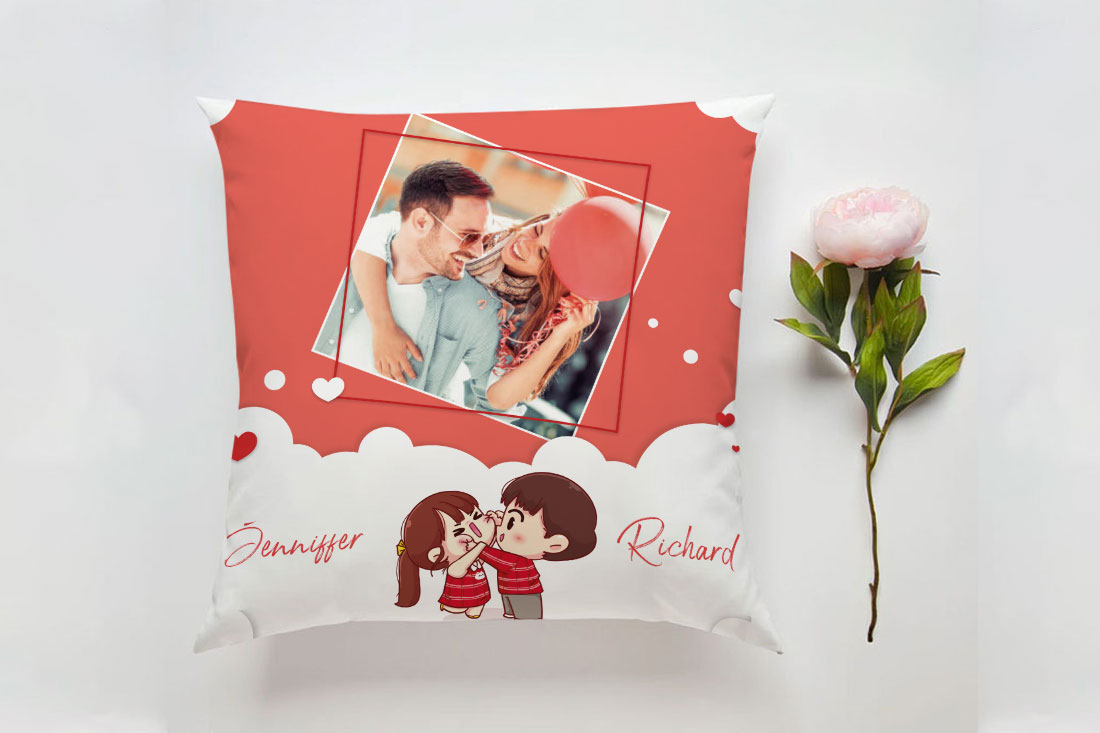 Personalized Cuddling Cushion Send Now