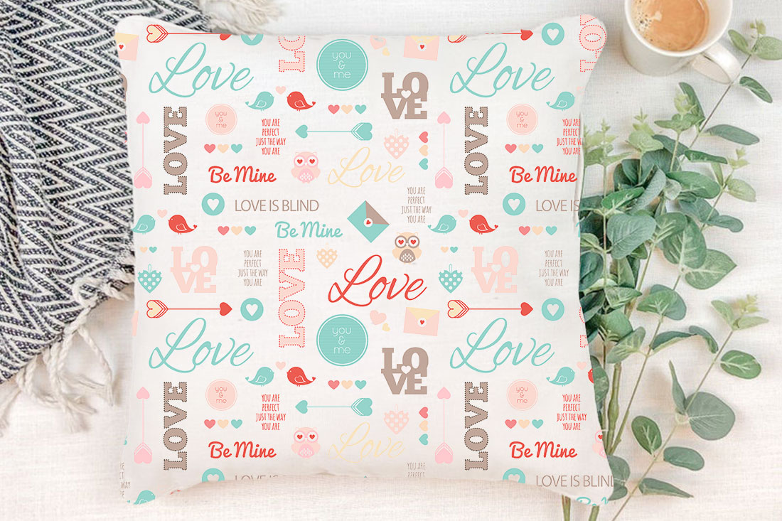 Buy Love Printed Cushion Online