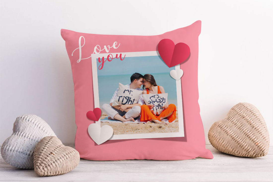Personalized Love You Cushion