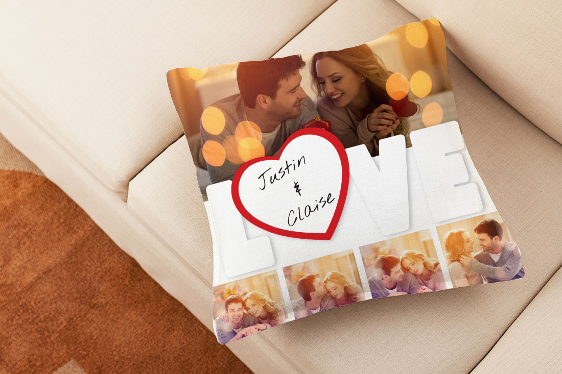 Personalized Heart Cushion