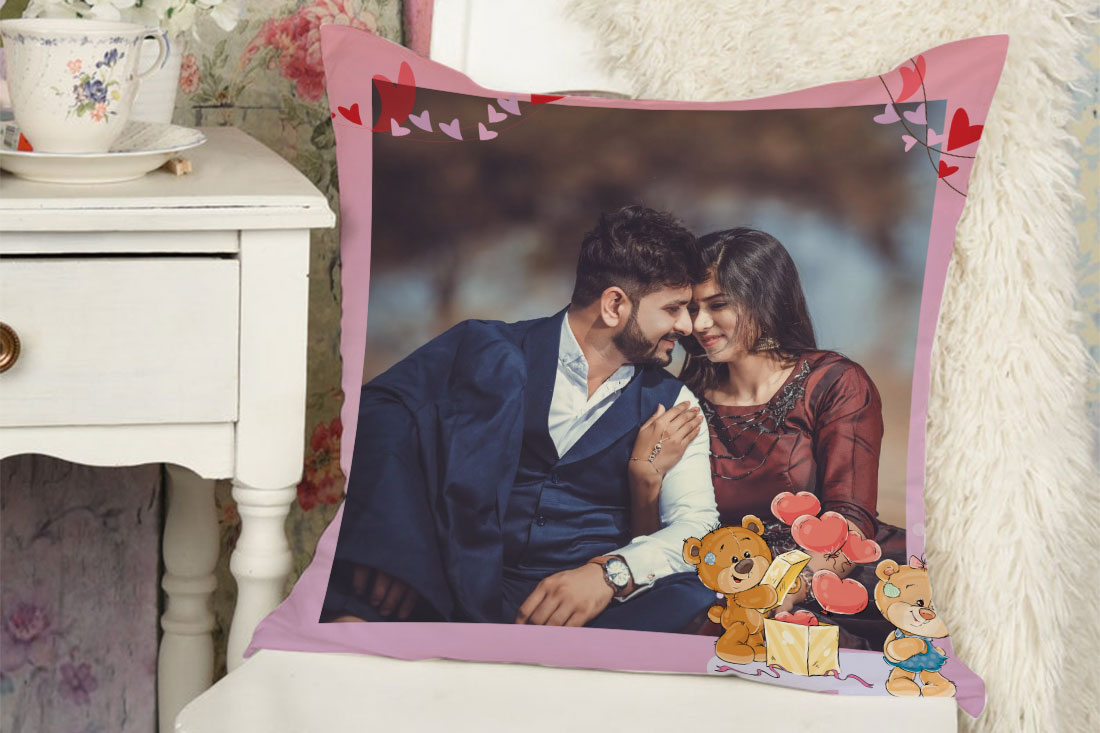 Send Personalized Full of Heart Cushion Online
