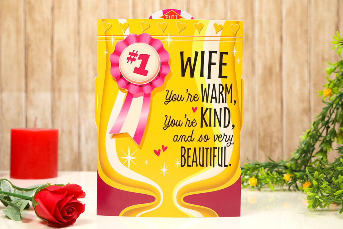 Number 1 Wife Greeting Card Send Now