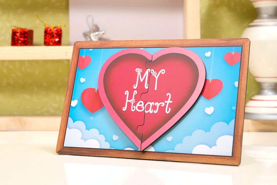 Personalized Hearty Frame Send Now