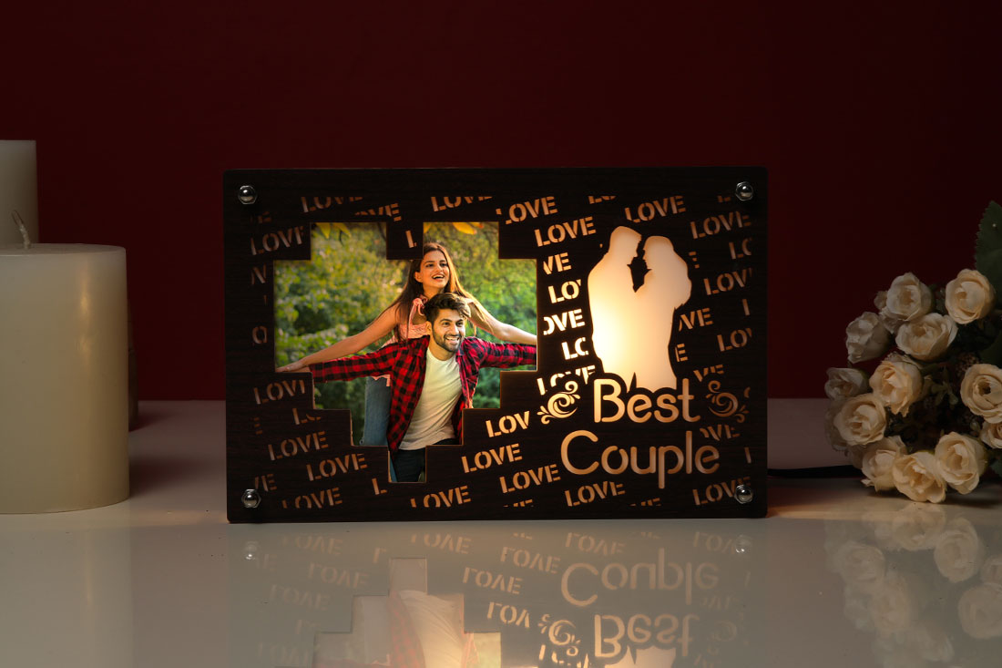 Personalized Best Couple Led Frame Send Now