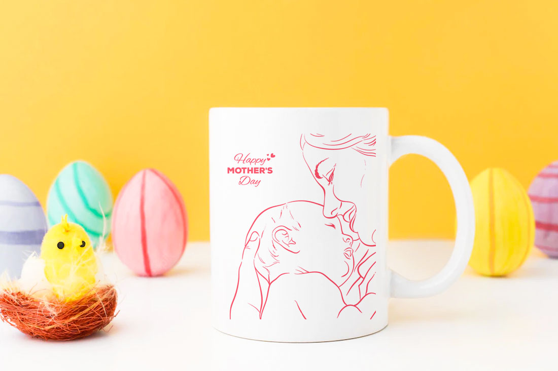 White Ceramic Mother's Day Mug