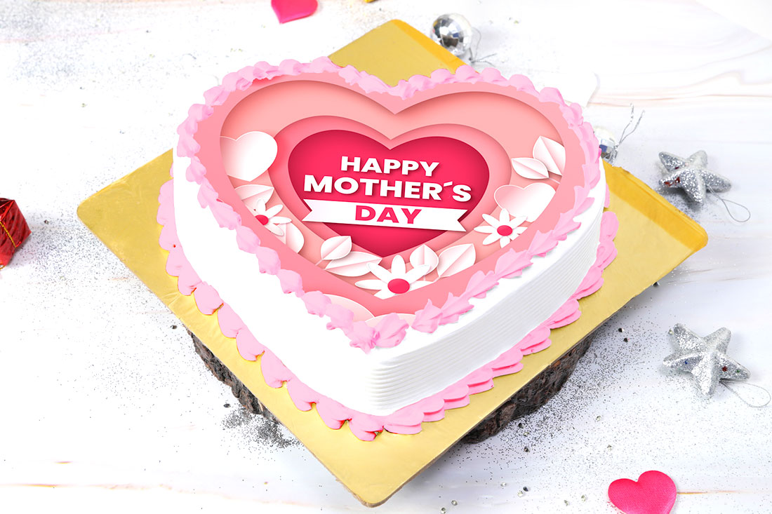 Order Heart-shaped Mother's Day Cake