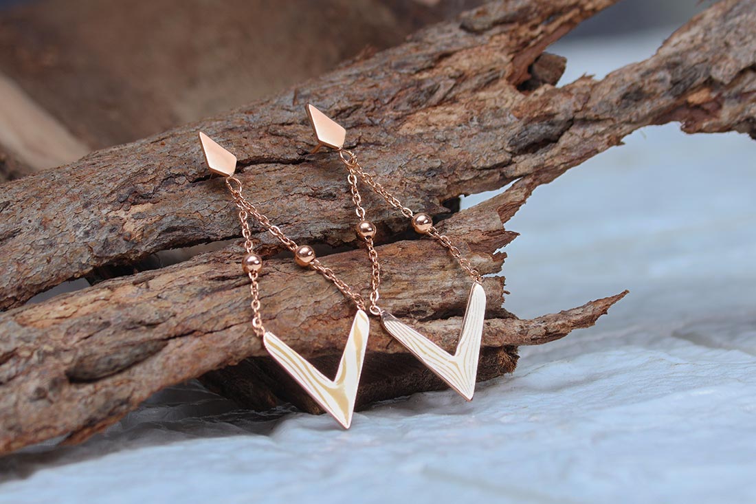 Designer Triangle Earrings