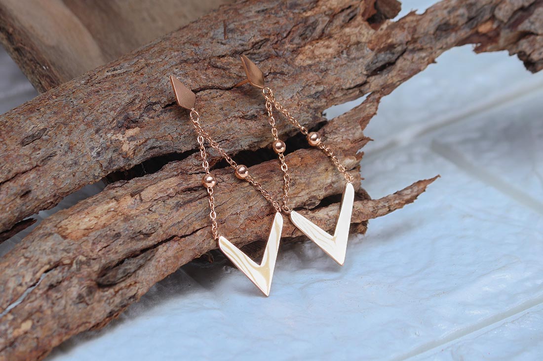 Designer Triangle Earrings