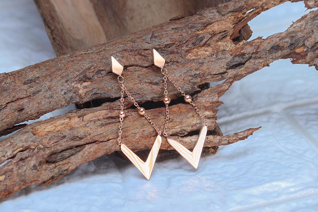 Order Designer Triangle Earrings Online