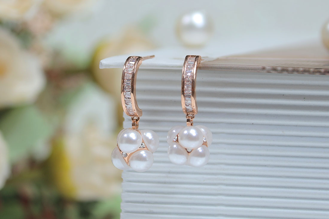 Elegant Pearl Drop Earrings