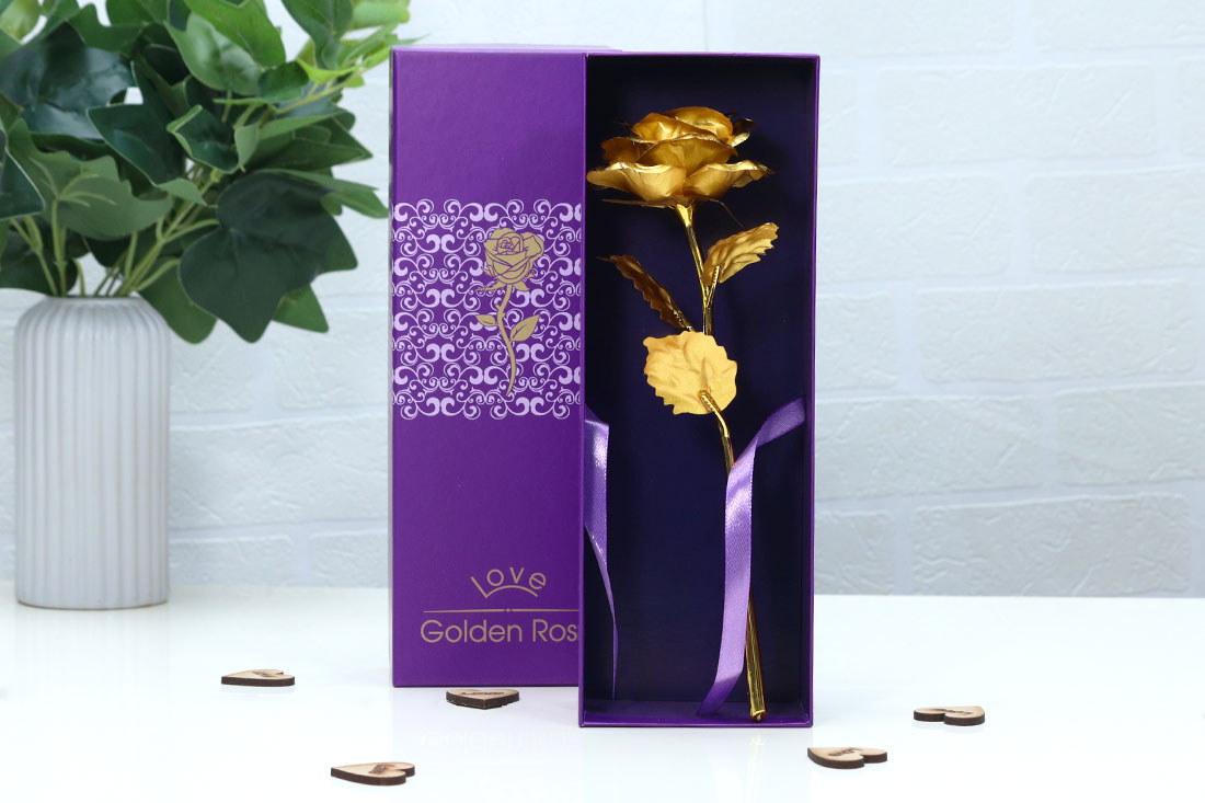 Gold Plated Rose Gift