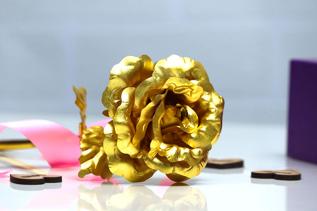 Buy Gold plated rose gift Online