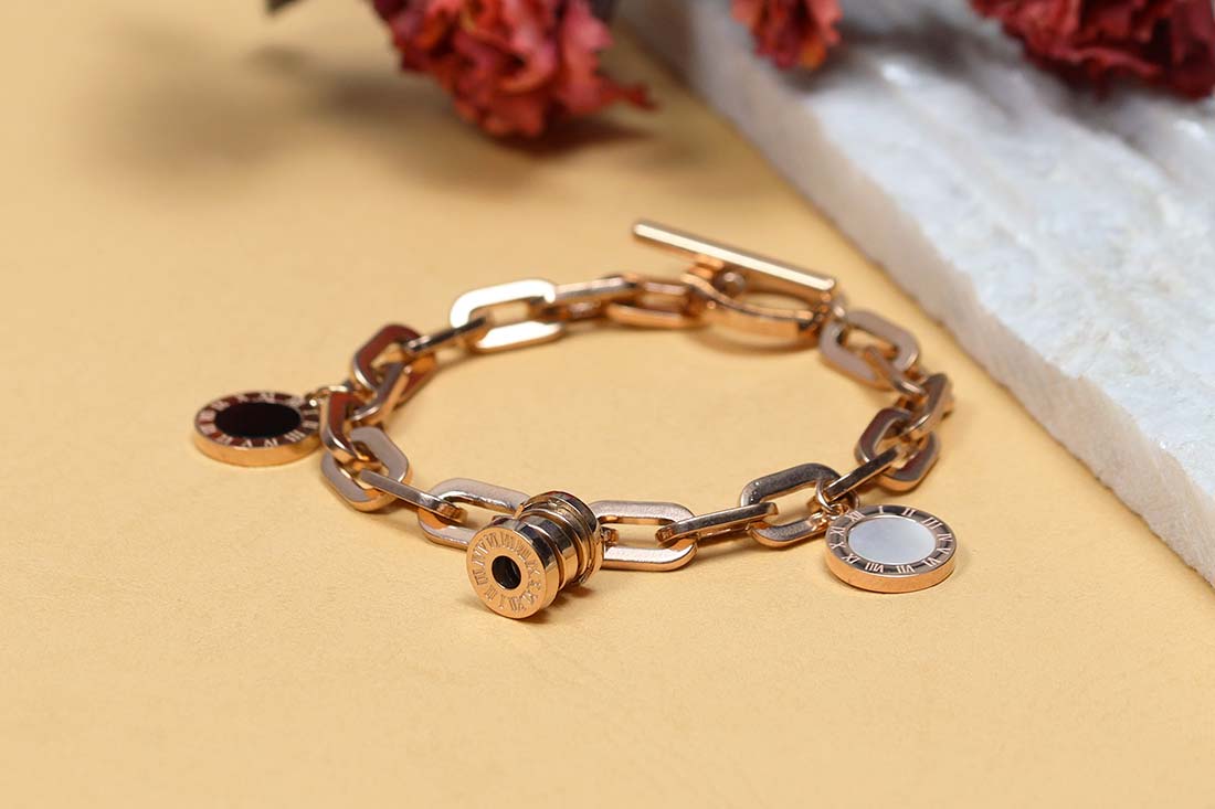 Golden High Grade Stone Bracelet