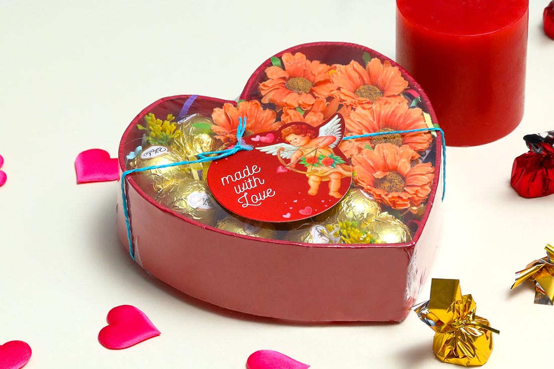 Heart Chocolate Gift Box