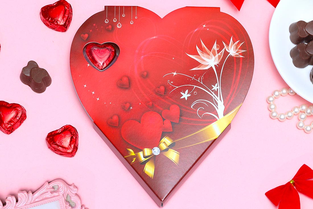 Heart Shaped Chocolate Gift box