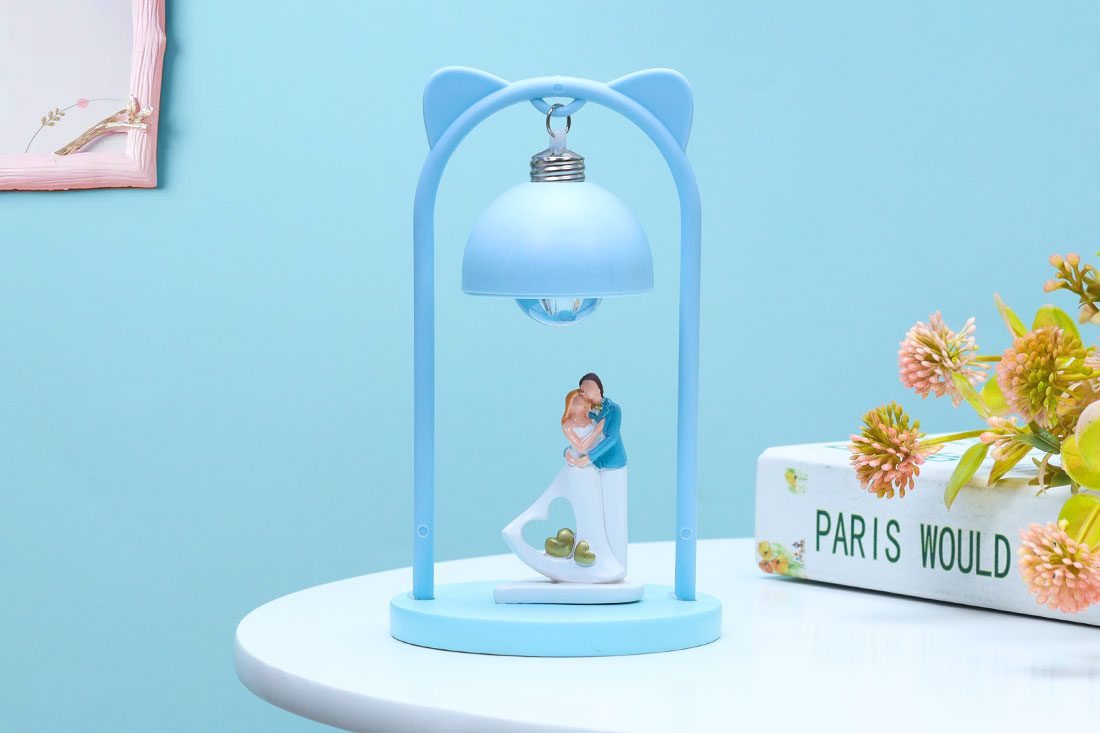 Order Romantic Blue Love Couple Lamp Online