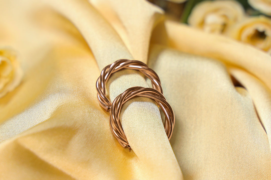 Rose Gold western Earrings