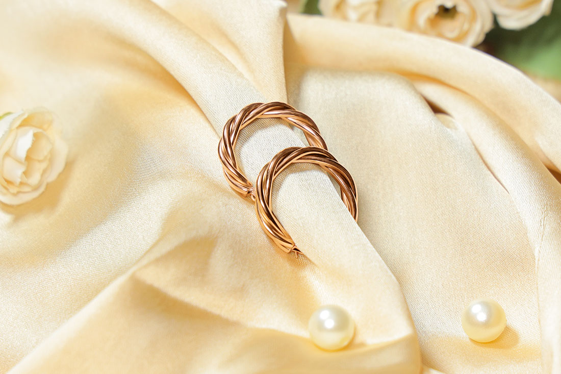 Rose Gold western Earrings