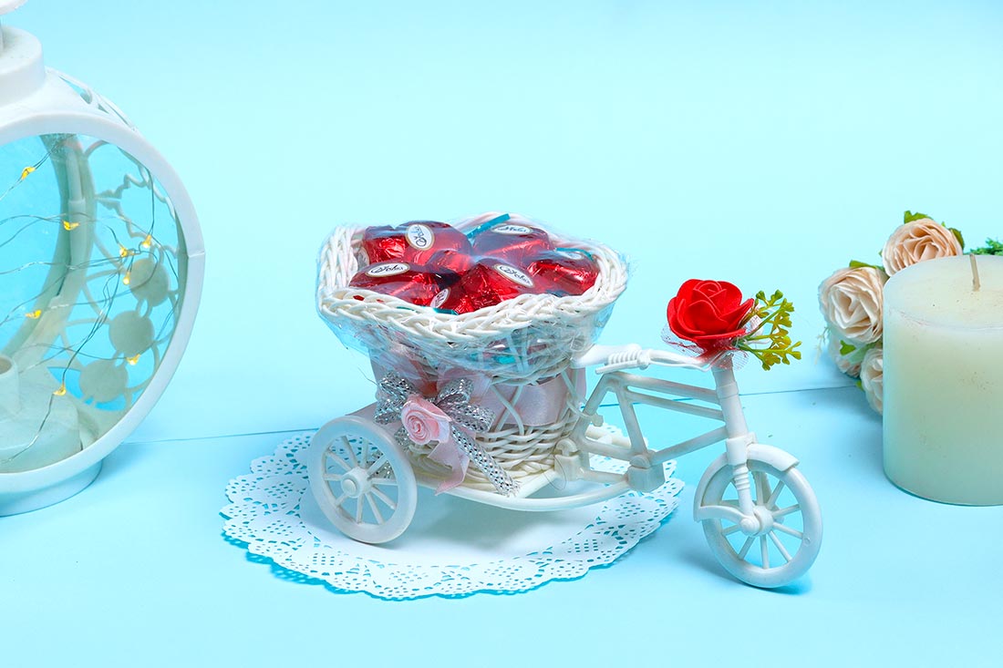 Send Unique Mini Tricycle Chocolate Basket Online