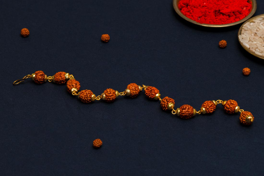 All-in-one Rudraksha Rakhi Buy Online