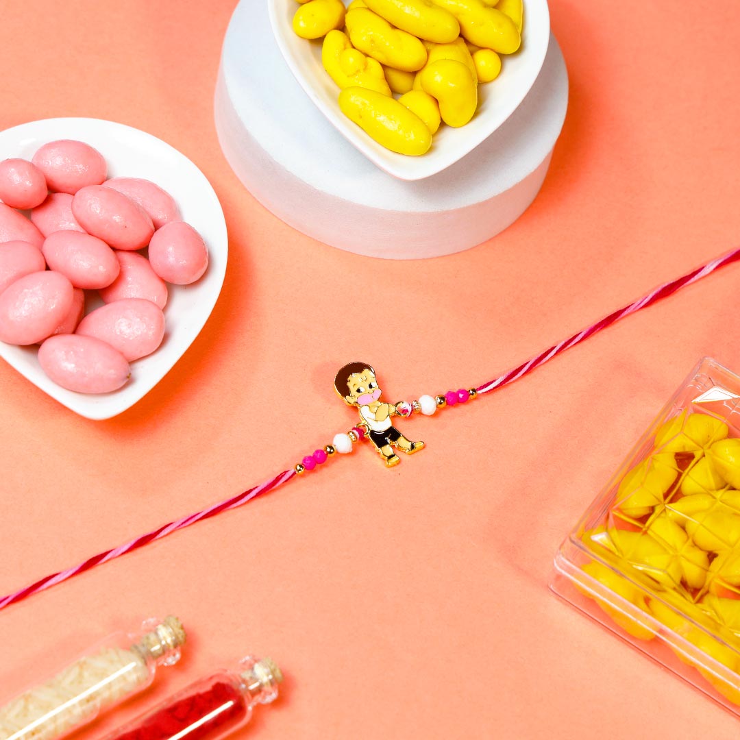 Bal Hanuman Rakhi With Dragees