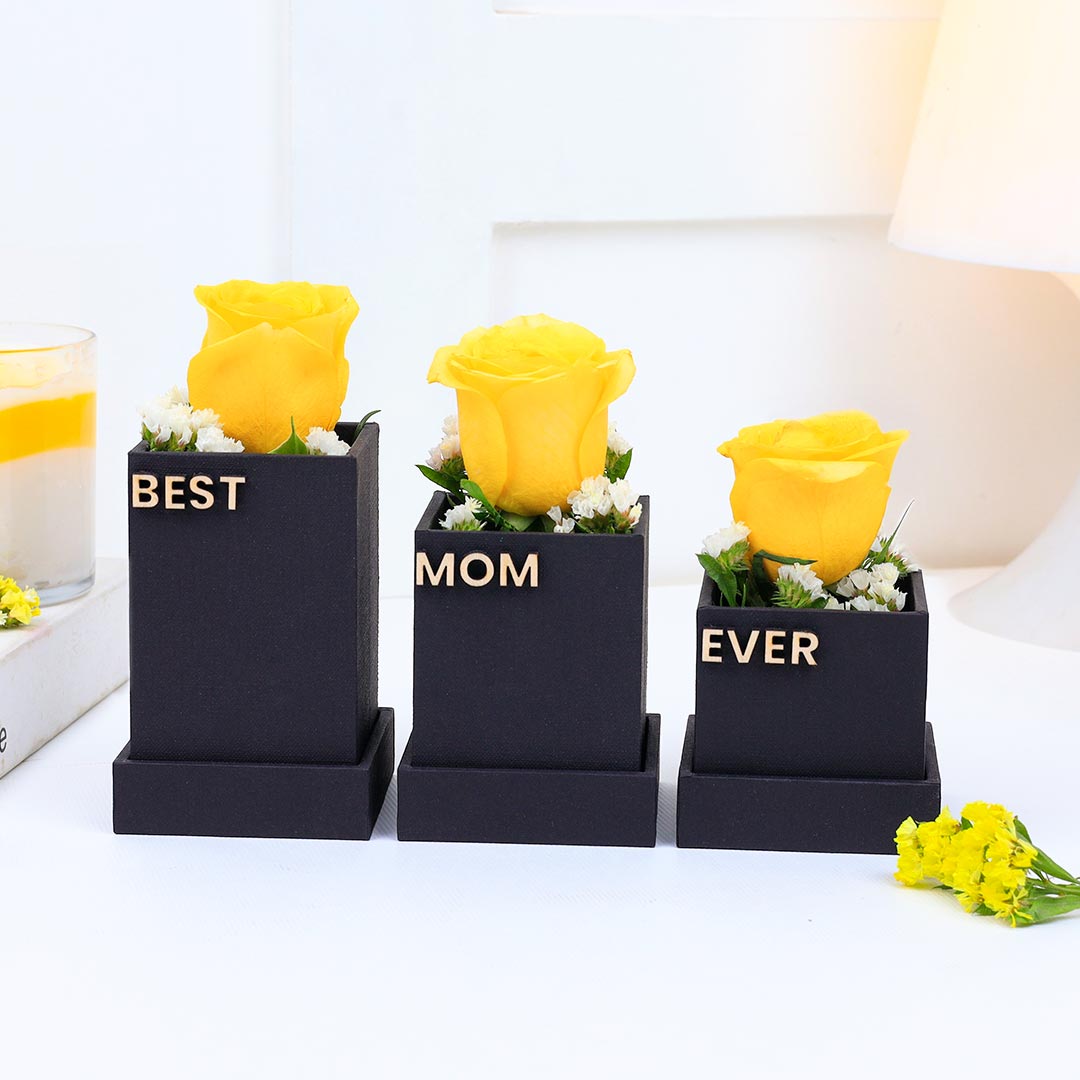 Best Mom Ever Floral Box