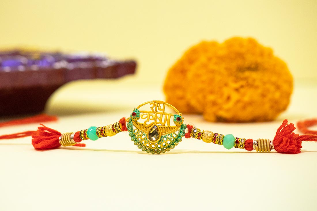 Blessed radha krishna rakhi