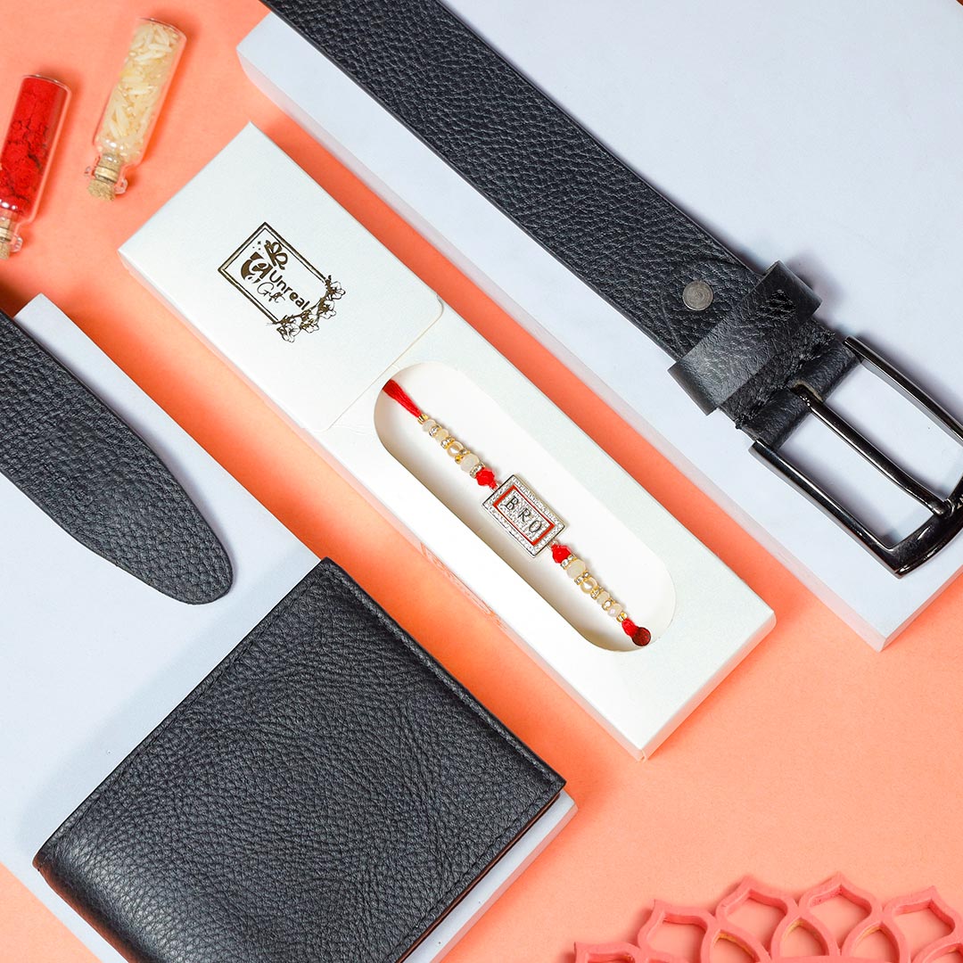 "BRO"Rakhi with Leather Men's Accessories