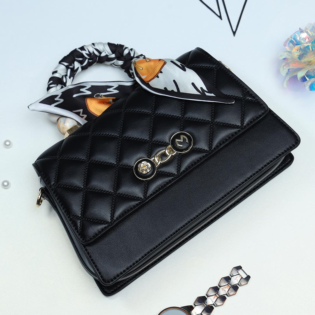 Buy Chic Black Statement Purse Online