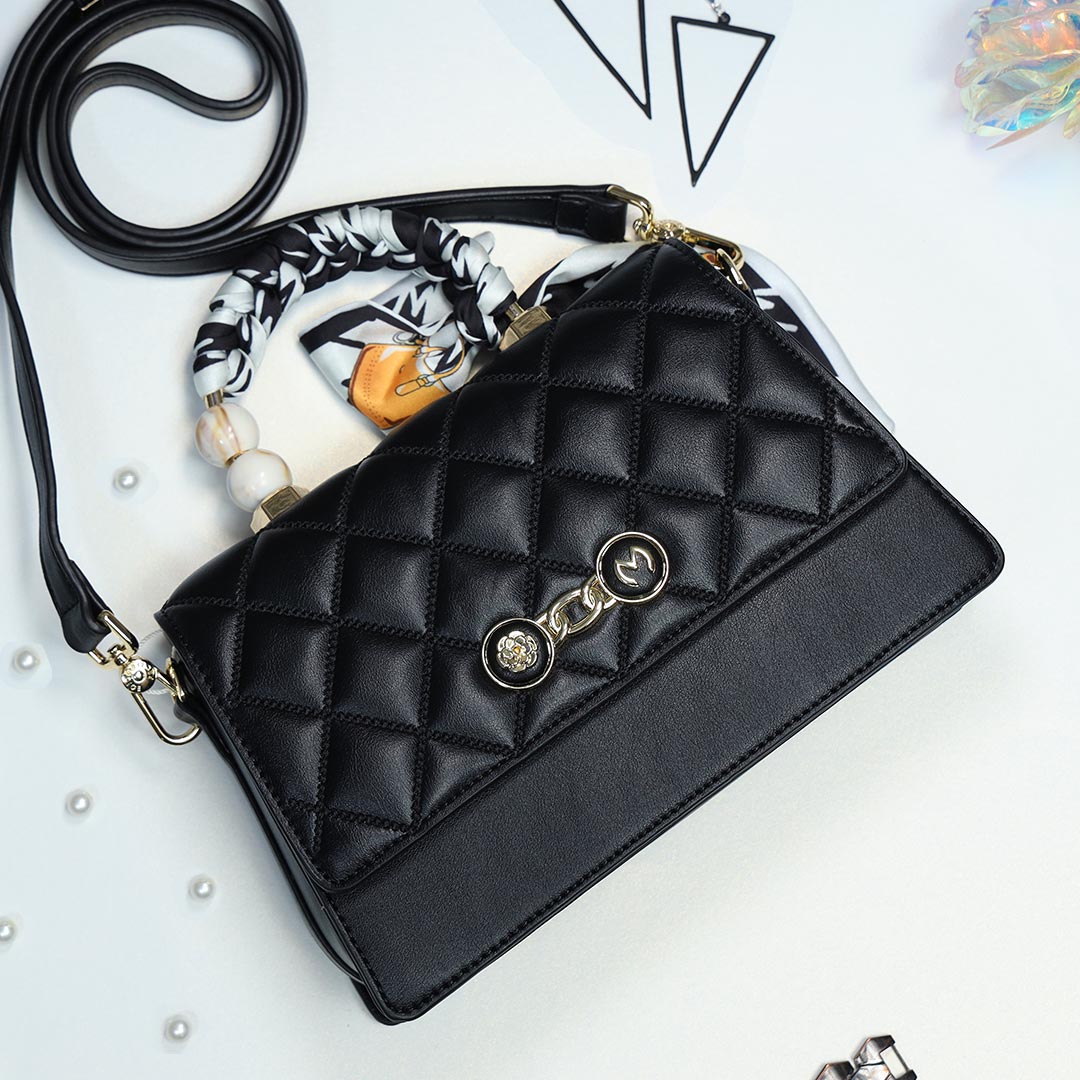 Chic Black Statement Purse