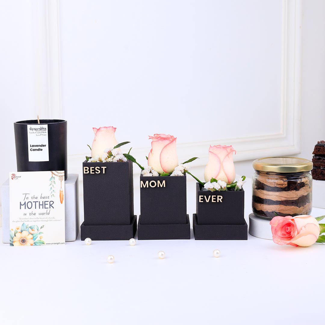 Dazzling Combo Of Flowers And Cakes