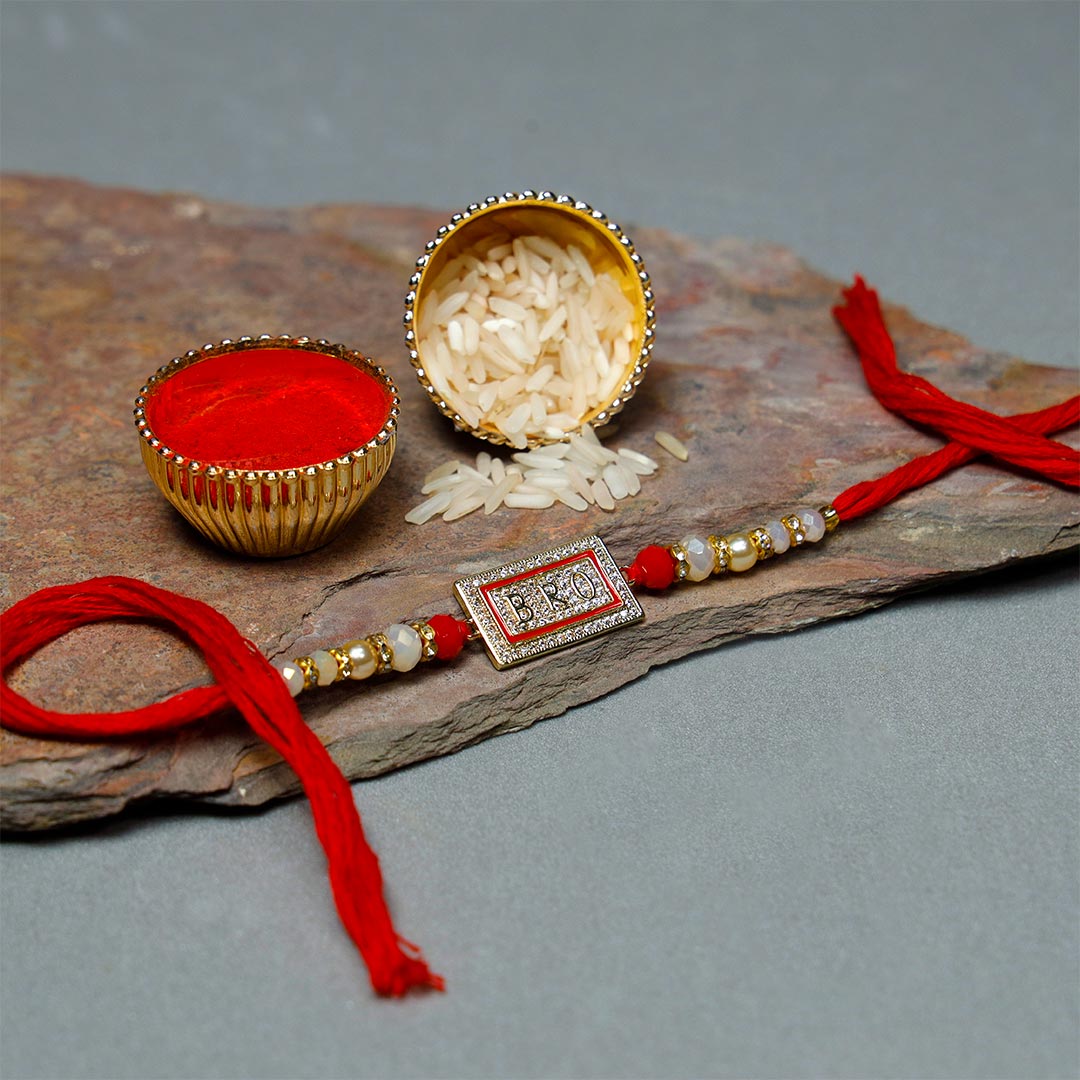 Diamond "BRO" Rakhi Send Now