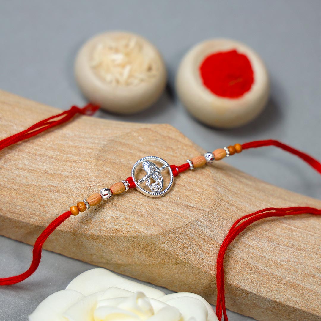 Divine Silver Rakhi