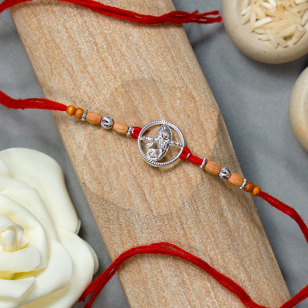 Divine Silver Rakhi