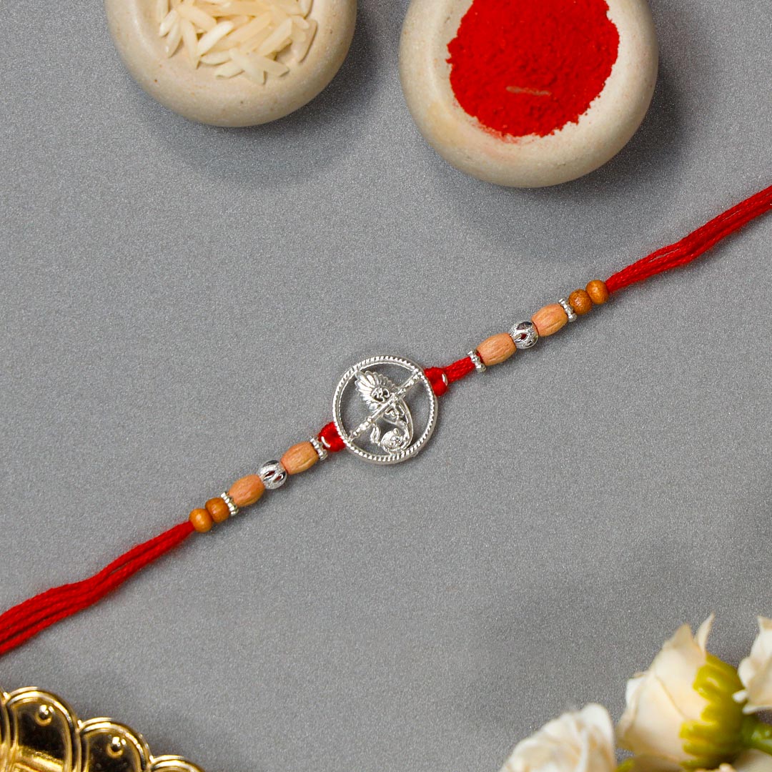Divine Silver Rakhi