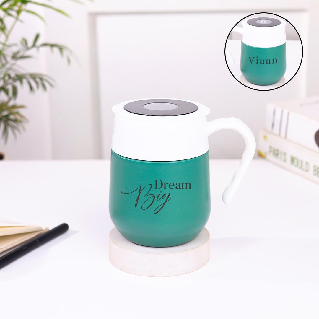 "Dream Big" Teal Green Mug