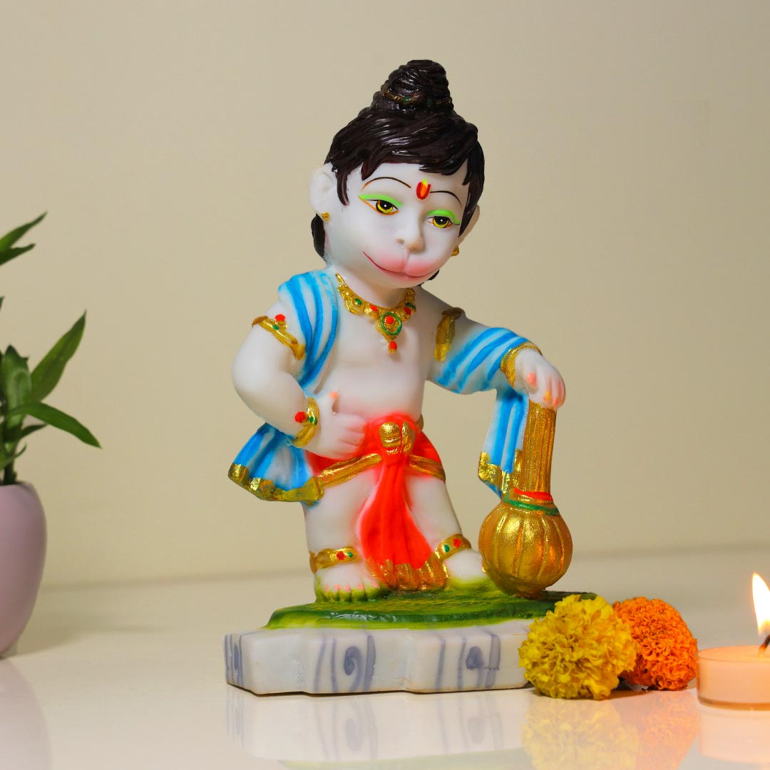 Elegant And Colorful Hanuman Idol