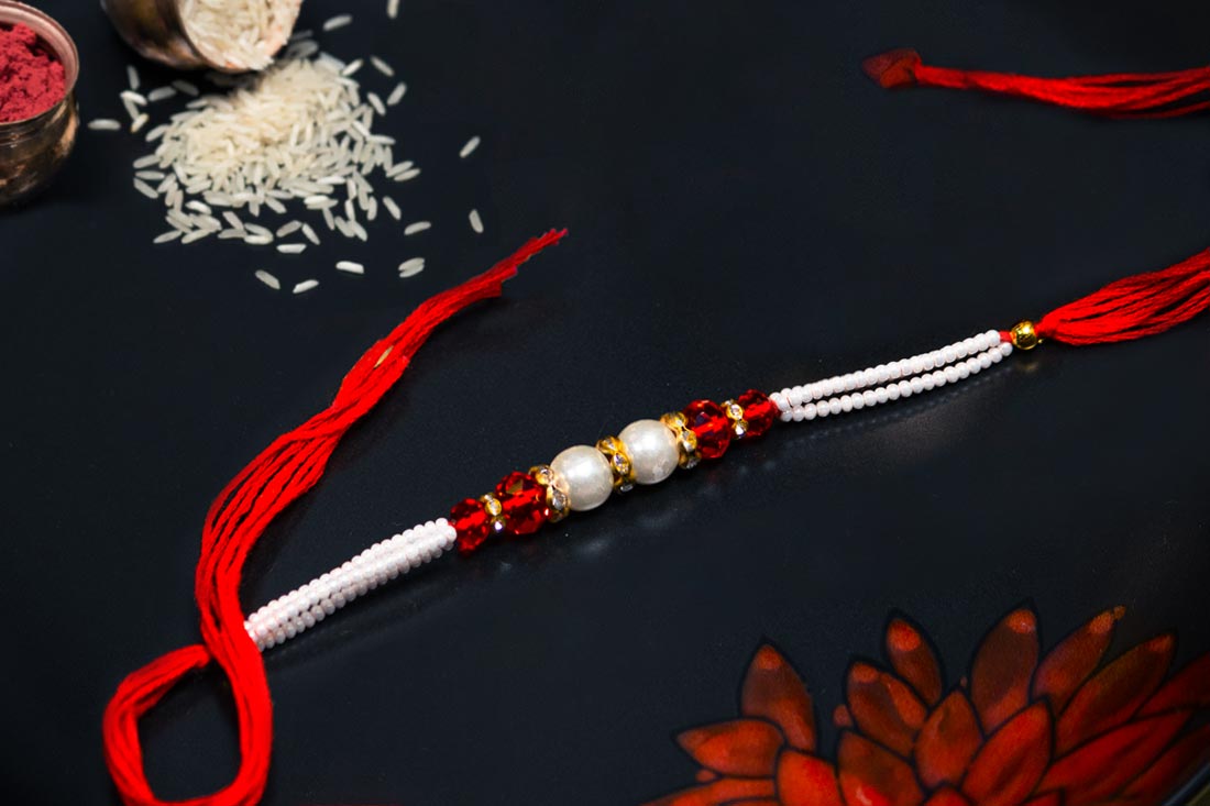 Embedded Pearl Rakhi