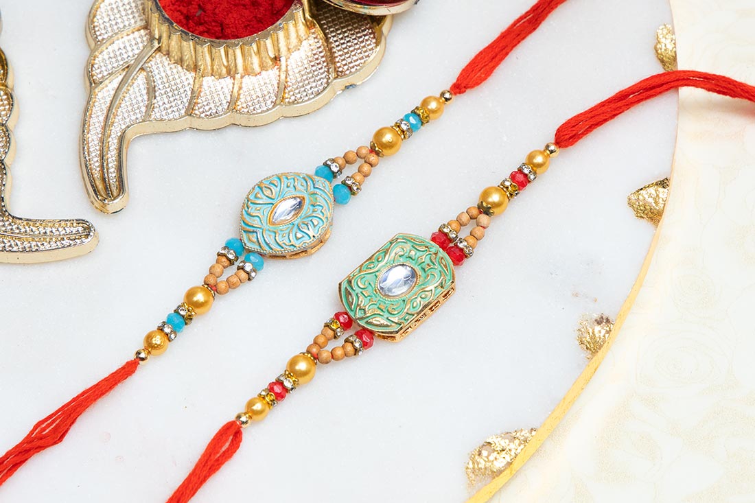 Send Embellished Rakhi Combo