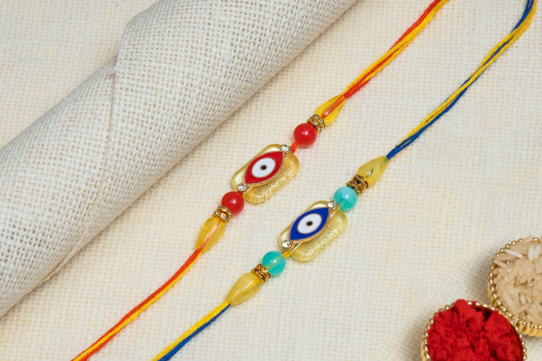 Evil Eye Rakhi Combo